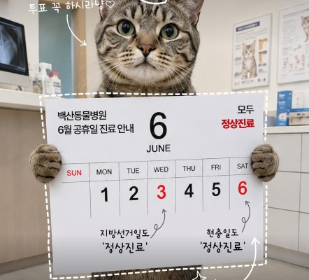 6월 공휴일에도 변함없이 정상 진료합니다.